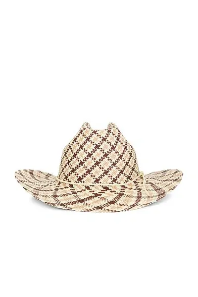 Clyde Rider Hat In Tan Brown Plait