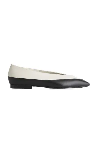 Co Leather Ballet Flats In Black