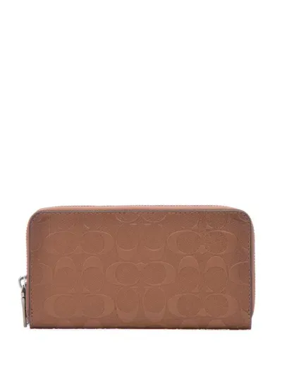 Coach Accordion Wallet In Brown