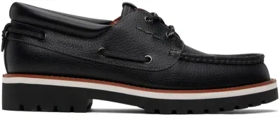 Coach Black Benson Boat Shoes