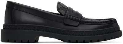 Coach Black Signature Jacquard Loafers