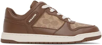 Coach C201 Sneaker In Saddle