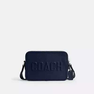 Coach Charter Crossbody Bag 24 With  Graphic In Deep Blue