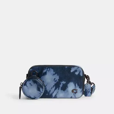 Coach Charter Slim Crossbody With Tie Dye Print In Blue