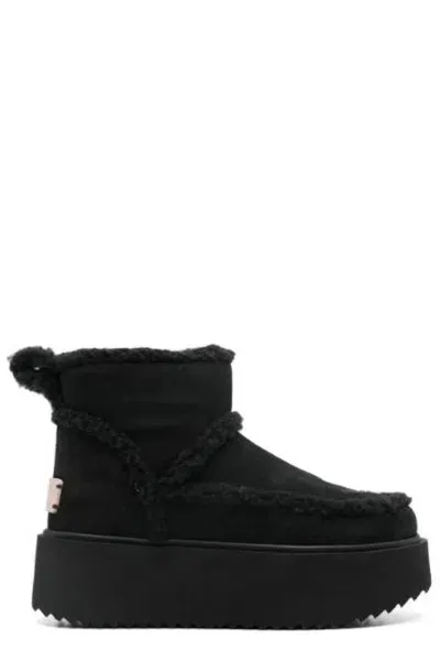 Coccinelle Classic Low Shearling Boots X Inuikii In Black