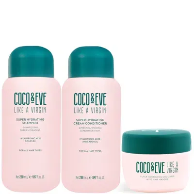 Coco & Eve Like A Virgin Hydrating Routine Bundle In White