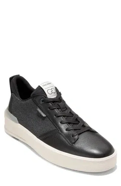 Cole Haan Grandpro Crew Sneaker In Black/ivory