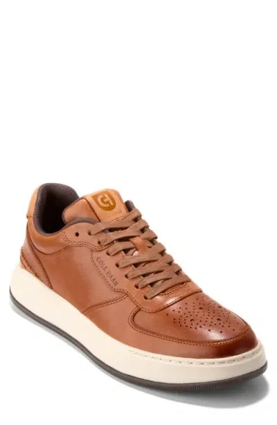 Cole Haan Men's Grandpr Crossover Lace Up Sneakers - Regular In British Tan,ivory