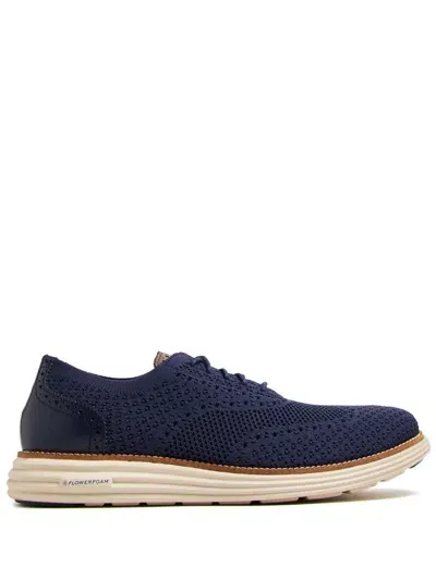 Cole Haan Men's Riginalgrand Remastered Stitchlite Lace Up Wingtip Oxford Sneakers In Marine Blue