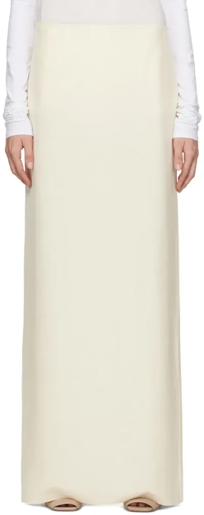 Colleen Allen Ssense Exclusive Beige Straight Maxi Skirt In Blush Beige