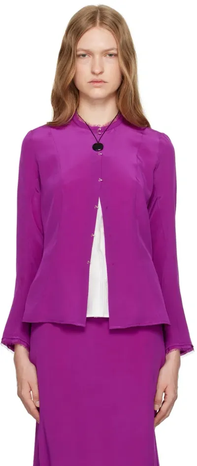 Colleen Allen Ssense Exclusive Victorian Blouse In Orchid