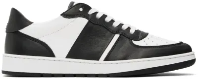 Collegium White & Black Pillar Destroyer Low Sneakers In White / Black