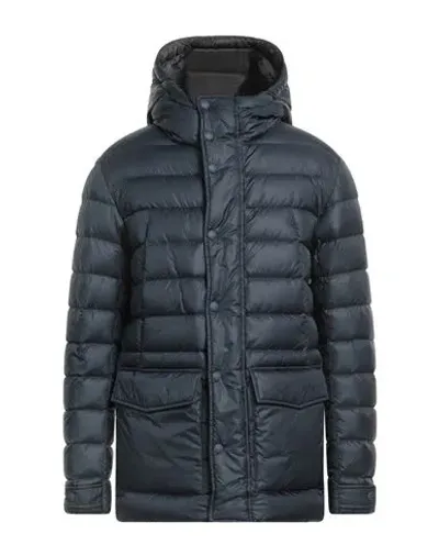 Colmar Hooded Padded Jacket In Navy Blue