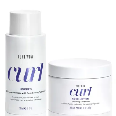 Color Wow Curl Wow Shampoo And Conditioner Duo In White