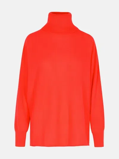 Colorush 'mickey' Red Cashmere Turtleneck Sweater