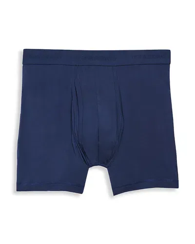 Commando Micro Modal Relaxed Fit Boxer Briefs In Dark Navy