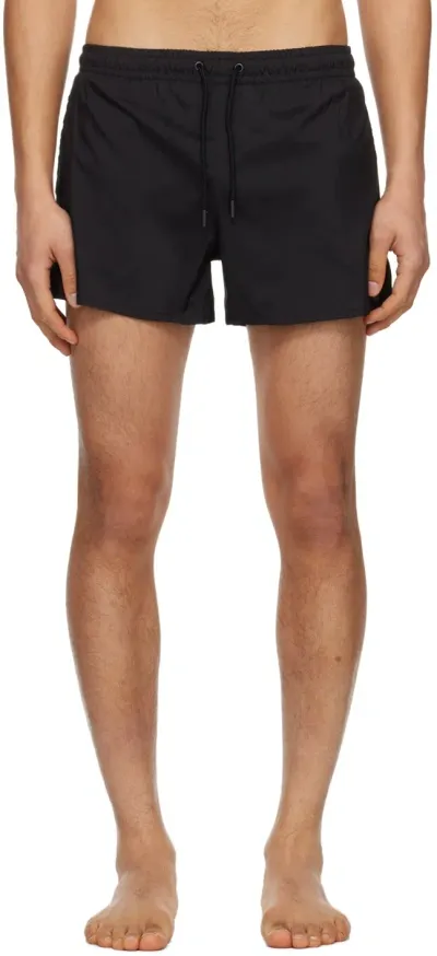 Commas Black Short Length Swim Shorts