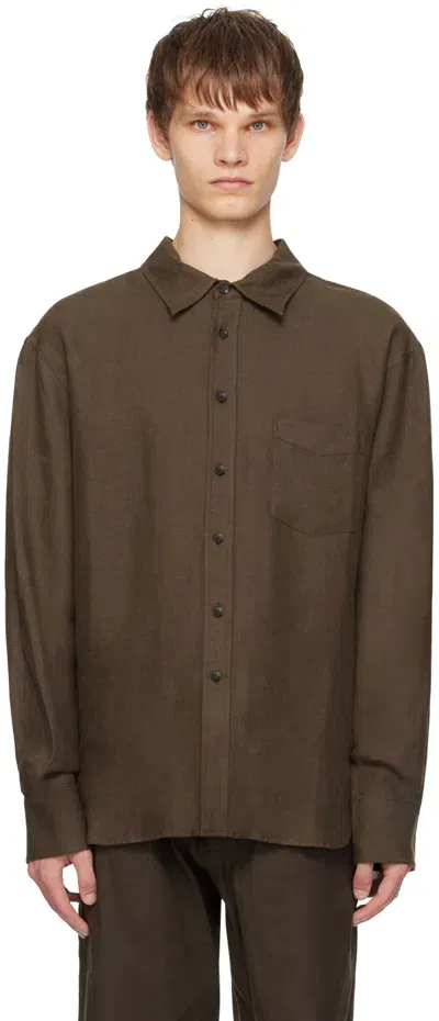 Commas Brown Relaxed Shirt In Chocolate