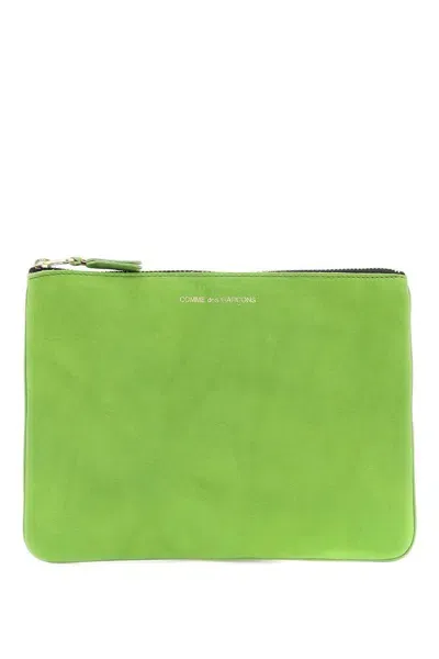 Comme Des Garçons Classic Pouch In Verde