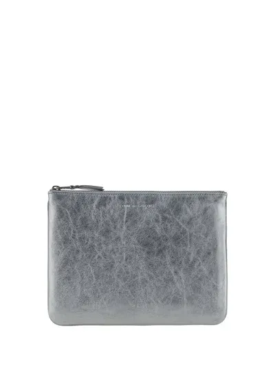 Comme Des Garçons Coin Purse In Silver