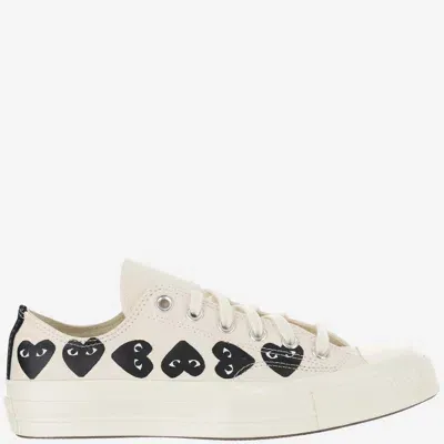 Comme Des Garçons X Converse Play Sneakers In Neutrals