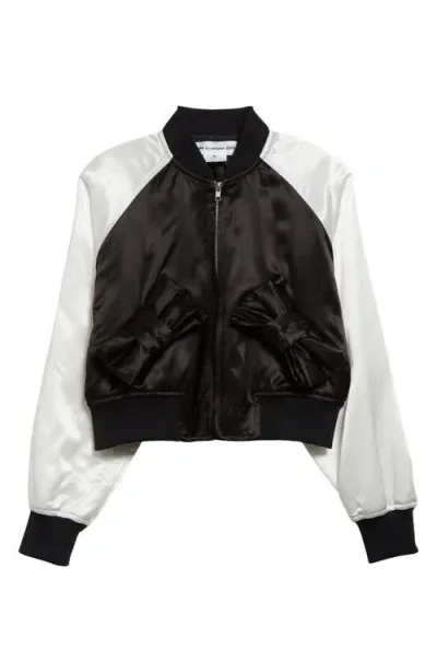 Comme Des Garcons Girl Comme Des Garçons Girl Satin Bomber Jacket In Multi