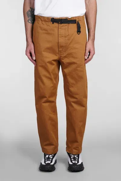 Comme Des Garçons Homme Deux Pants In Camel Cotton In Orange