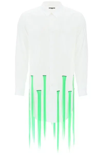 Comme Des Garçons Homme Deux Shirt With Extensions In White