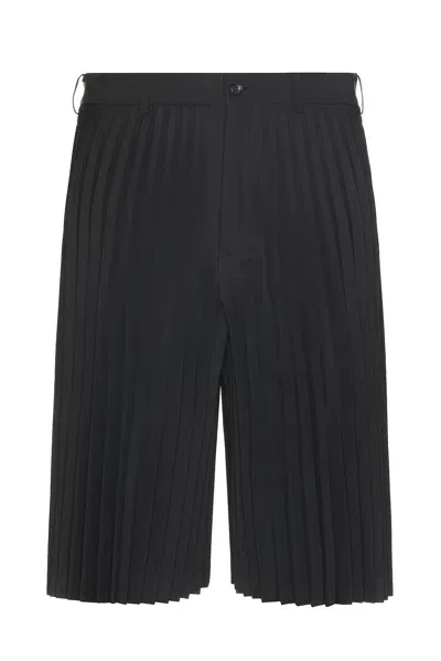 Comme Des Garçons Homme Deux Black Pleated Shorts