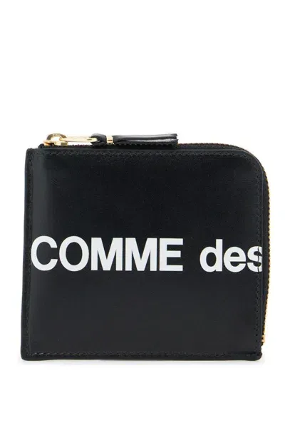 Comme Des Garçons Huge Logo Wallet In Black