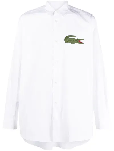 Comme Des Garçons Cotton Shirt In White