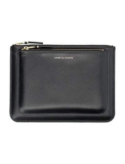 Comme Des Garçons Outside Pocket Pouch In Black