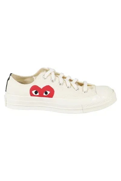 Comme Des Garçons Play Play Converse Chuck Taylor In White