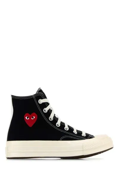 Comme Des Garçons Play Comme Des Garçons Sneakers Play X Converse In Black