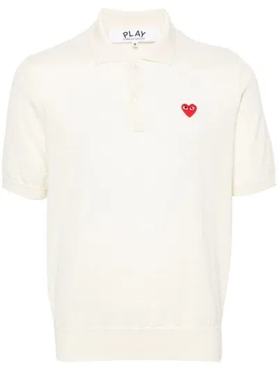 Comme Des Garçons Play Comme Des Garcons Play Sweaters In White