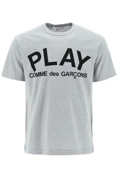 Comme Des Garçons Play Comme Des Garcons Play T-shirt With Play Print In Grey