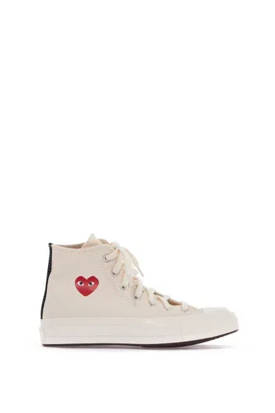 Comme Des Garçons Play Comme Des Garcons Play X Converse Single Heart Chuck 70 Sneakers In White