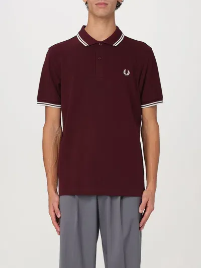 Comme Des Garçons Polo Shirt Comme Des Garcons Men Color Burgundy