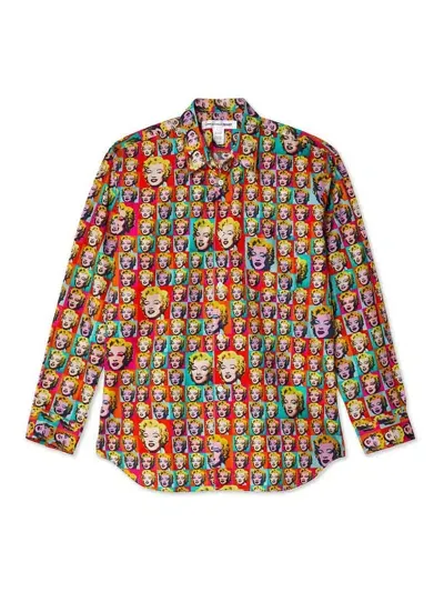 Comme Des Garçons Multicolour Cotton Shirt In Multicolor