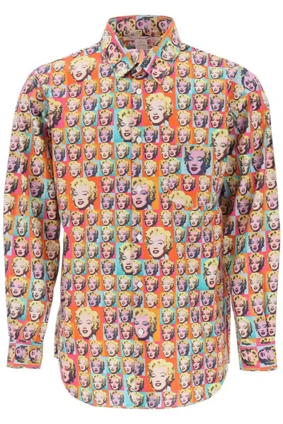 Comme Des Garçons Shirt Marylin Print Shirt In Multicolor