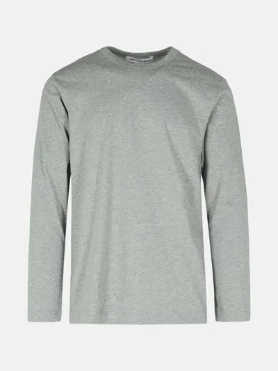 Comme Des Garçons Shirt Gray Cotton T-shirt In Grey