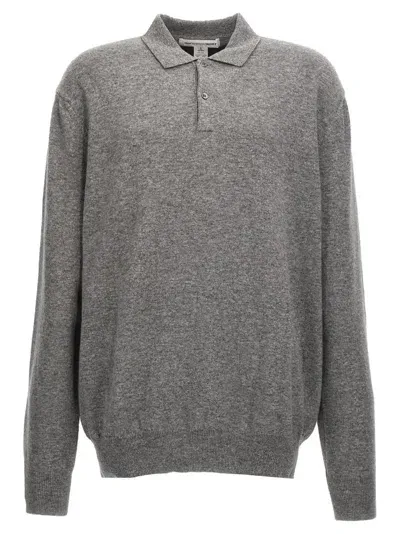 Comme Des Garçons Shirt Polo Sweater Sweater, Cardigans Gray In Grey