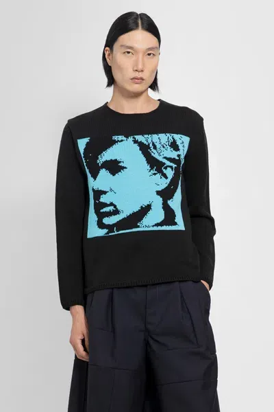 Comme Des Garçons Shirt Graphic-print Jumper In Black