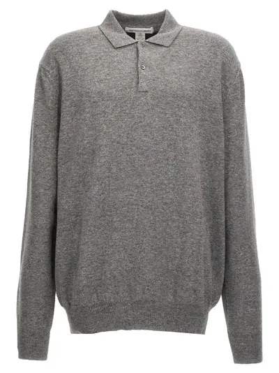 Comme Des Garçons Shirt Polo Sweater Sweater, Cardigans In Gray