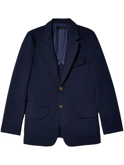 Comme Des Garçons Shirt Single-breasted Blazer In Blue