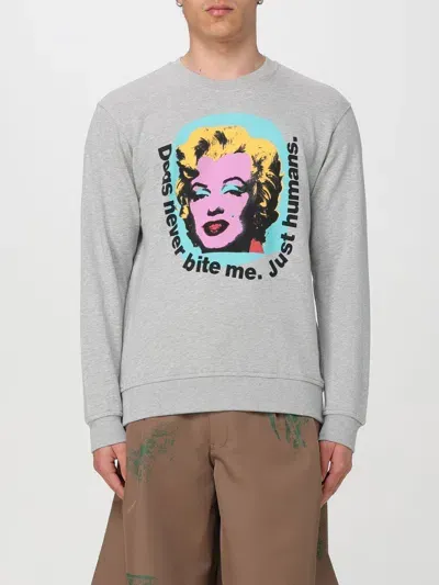 Comme Des Garçons Shirt 'marilyn Monroe' Grey Cotton Sweatshirt