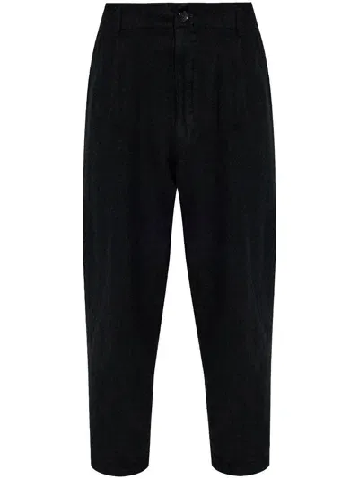 Comme Des Garçons Shirt Tapered-leg Trousers In Black