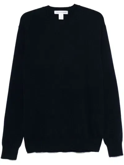 Comme Des Garçons Shirt Wool Sweater In Blue