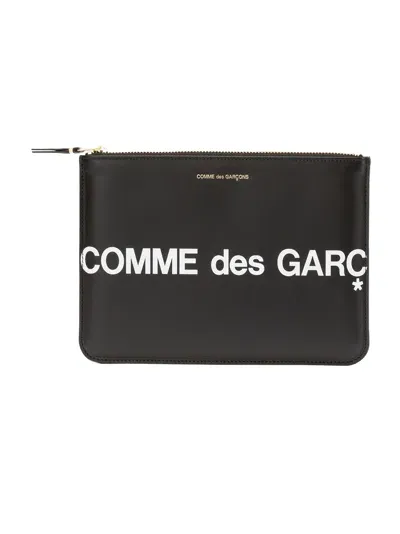 Comme Des Garçons Wallet / Huge Logo Accessories In Black