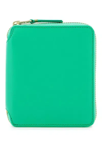 Comme Des Garçons Wallet Zip Around Wallet In Green